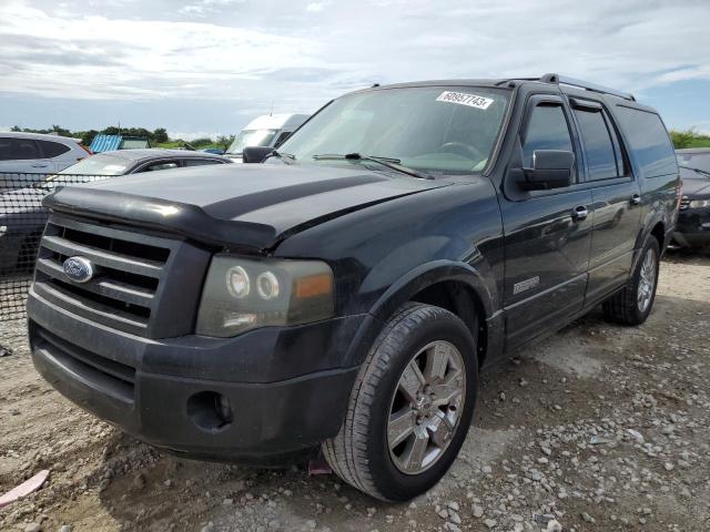 1FMFK19528LA35203 - 2008 FORD EXPEDITION EL LIMITED BLACK photo 1