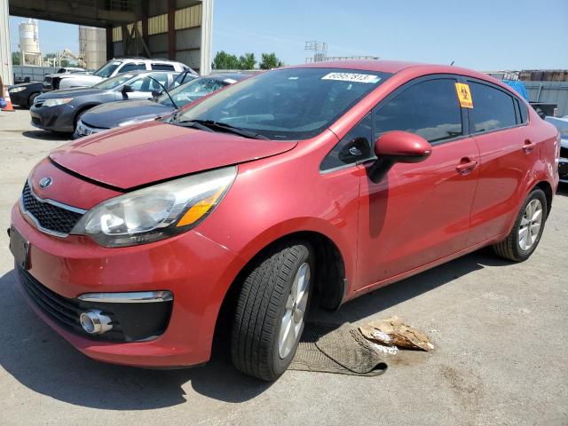 KNADN4A37G6572237 - 2016 KIA RIO EX RED photo 1