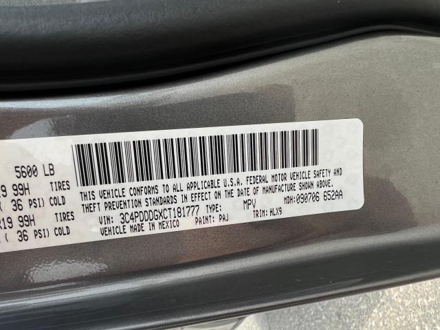 3C4PDDDGXCT181777 - 2012 DODGE JOURNEY CREW GRAY photo 10