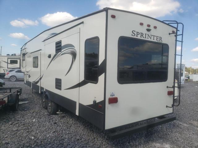 4YDF35725J1530527 - 2018 KEYSTONE SPRINTER WHITE photo 3