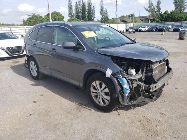 5J6RM3H76EL005265 - 2014 HONDA CR-V EXL GRAY photo 4