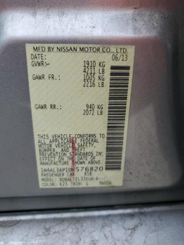 1N4AL3AP1DN576820 - 2013 NISSAN ALTIMA 2.5 SILVER photo 13