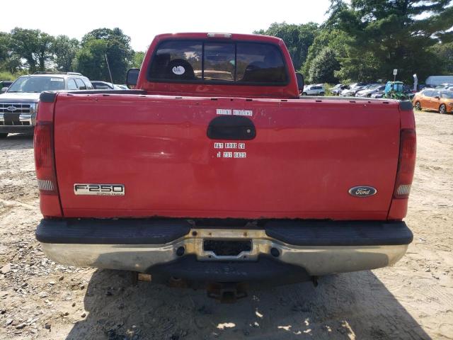 1FTSF21P47EA32509 - 2007 FORD F250 SUPER DUTY RED photo 6