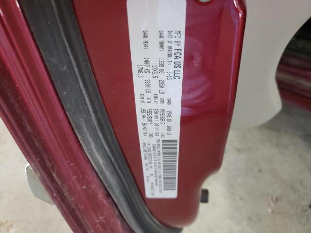 2C4RC1BG5FR673296 - 2015 CHRYSLER TOWN & COU TOURING მუქწითელი ფოტო 13