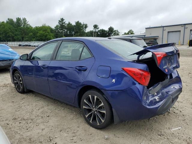 2T1BURHE8HC834875 - 2017 TOYOTA COROLLA L BLUE photo 2