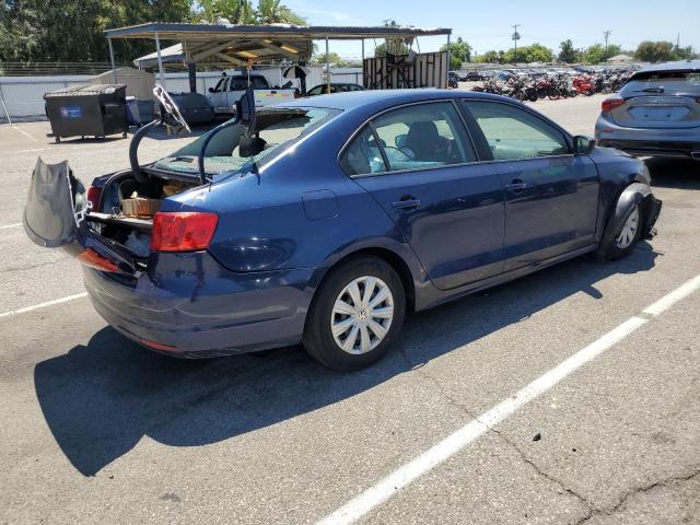 3VW1K7AJ1EM372477 - 2014 VOLKSWAGEN JETTA BASE ლურჯი ფოტო 3