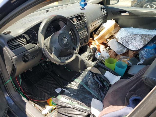 3VW1K7AJ1EM372477 - 2014 VOLKSWAGEN JETTA BASE ლურჯი ფოტო 8