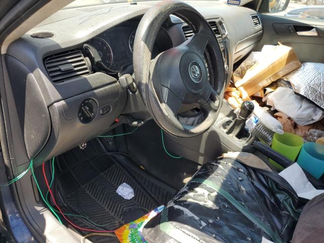 3VW1K7AJ1EM372477 - 2014 VOLKSWAGEN JETTA BASE ლურჯი ფოტო 9