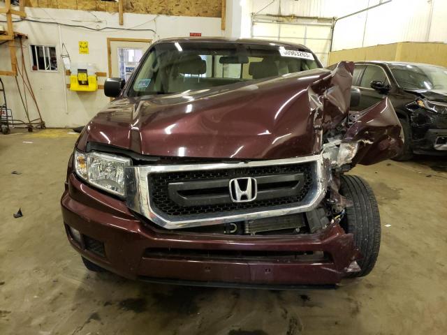 2HJYK16299H502554 - 2009 HONDA RIDGELINE RT BURGUNDY photo 5