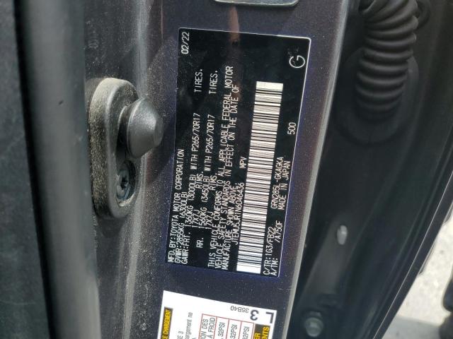 JTEMU5JR1N6046436 - 2022 TOYOTA 4RUNNER SR5/SR5 PREMIUM Сұр фото 13