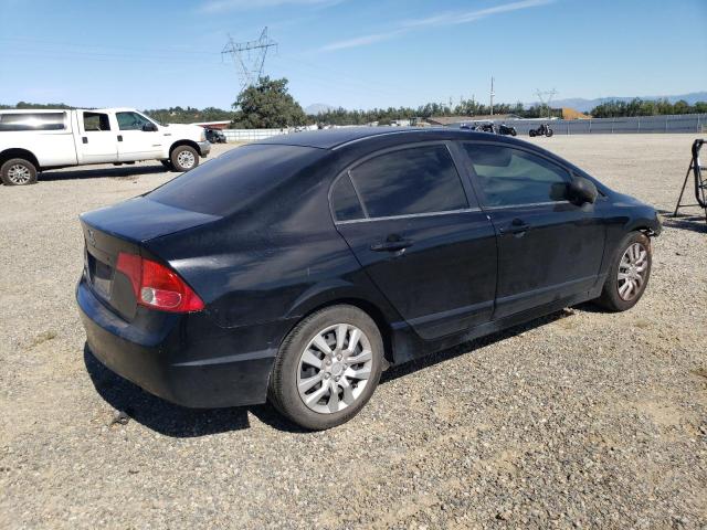 2HGFA16568H321162 - 2008 HONDA CIVIC LX BLACK photo 3