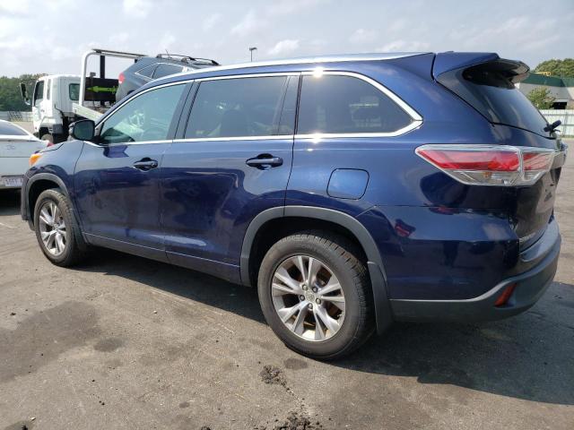 5TDJKRFH8FS159192 - 2015 TOYOTA HIGHLANDER XLE Կապույտ լուսանկար 2