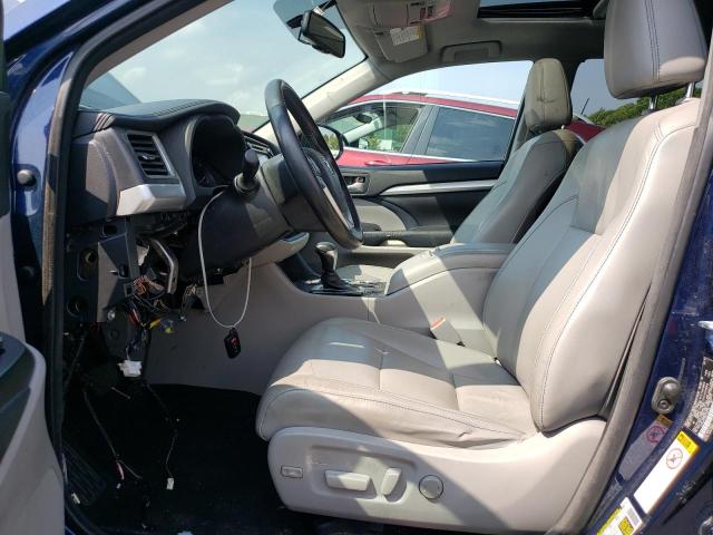 5TDJKRFH8FS159192 - 2015 TOYOTA HIGHLANDER XLE Կապույտ լուսանկար 7