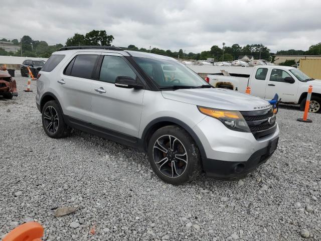 1FM5K8GTXEGB48004 - 2014 FORD EXPLORER SPORT SILVER photo 4