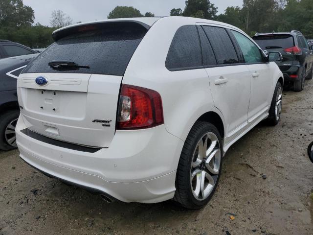 2FMDK4AK1CBA75985 - 2012 FORD EDGE SPORT WHITE photo 4