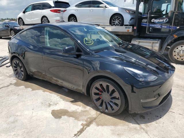 7SAYGDEF1NF398656 - 2022 TESLA MODEL Y BLACK photo 4