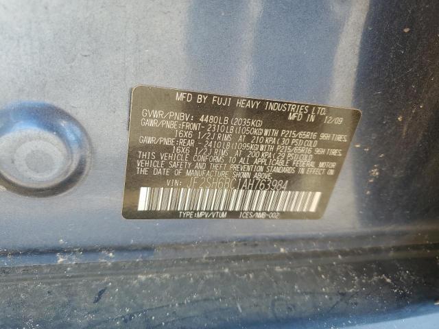 JF2SH6BC1AH763984 - 2010 SUBARU FORESTER XS Mavi foto 12