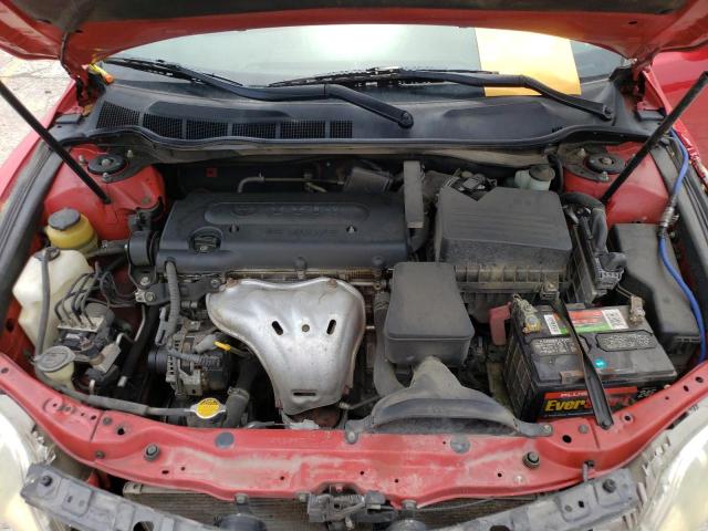 4T1BE46K47U013097 - 2007 TOYOTA CAMRY CE RED photo 11