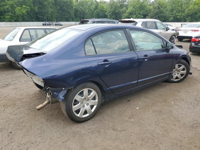 2HGFA16968H502717 - 2008 HONDA CIVIC EXL BLUE photo 3