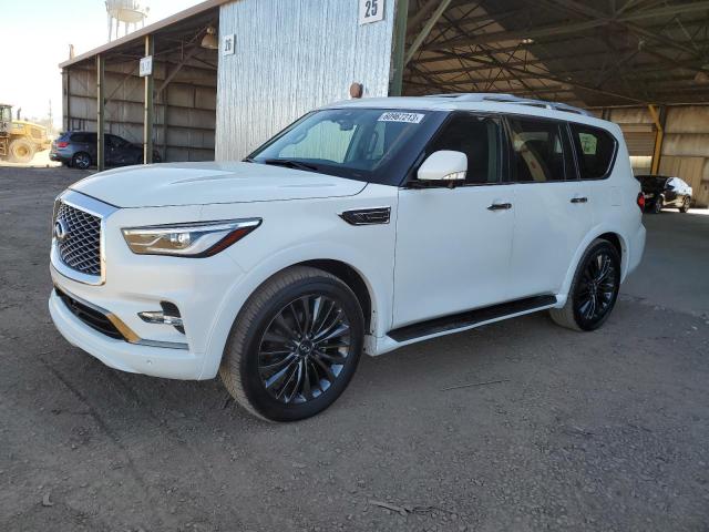 JN8AZ2AF2M9721581 - 2021 INFINITI QX80 LUXE WHITE photo 1