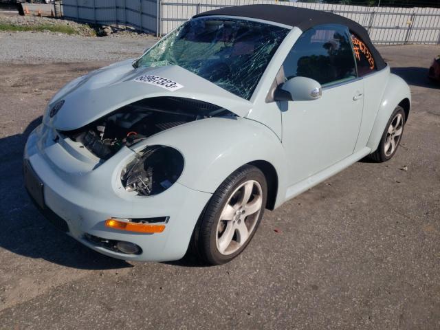 3VWSF31Y56M311715 - 2006 VOLKSWAGEN NEW BEETLE CONVERTIBLE OPTION PACKAGE 2 TURQUOISE photo 1