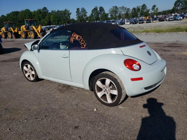 3VWSF31Y56M311715 - 2006 VOLKSWAGEN NEW BEETLE CONVERTIBLE OPTION PACKAGE 2 TURQUOISE photo 2