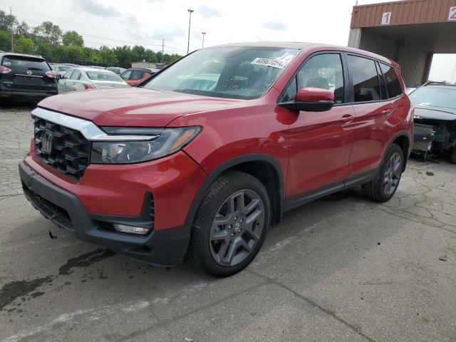 5FNYF8H55NB018275 - 2022 HONDA PASSPORT EXL RED photo 1