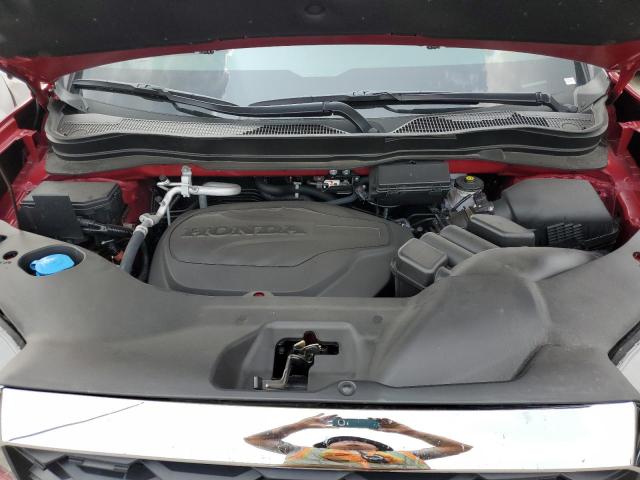 5FNYF8H55NB018275 - 2022 HONDA PASSPORT EXL RED photo 12