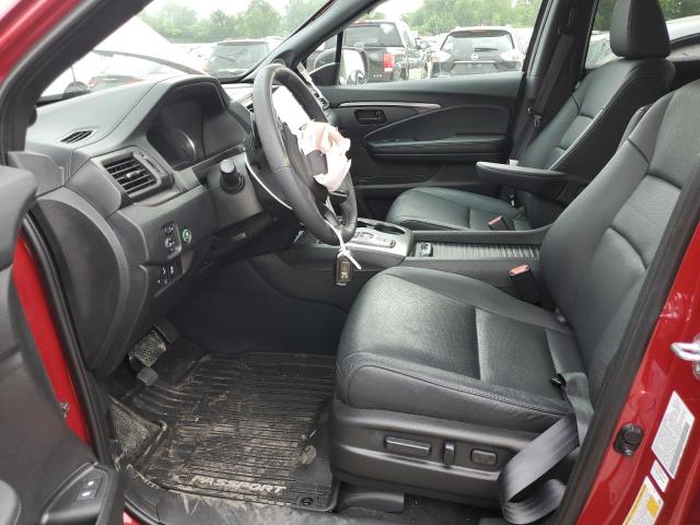 5FNYF8H55NB018275 - 2022 HONDA PASSPORT EXL RED photo 7