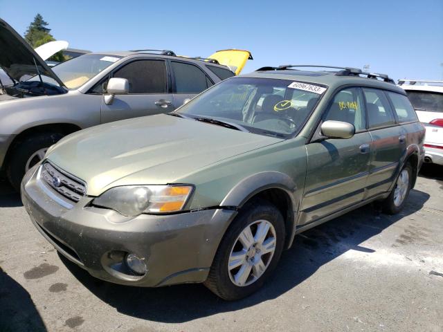 4S4BP62CX57381820 - 2005 SUBARU LEGACY OUTBACK 2.5I LIMITED GREEN photo 1