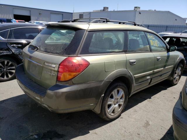 4S4BP62CX57381820 - 2005 SUBARU LEGACY OUTBACK 2.5I LIMITED GREEN photo 3