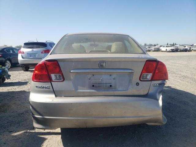 JHMES96684S022692 - 2004 HONDA CIVIC HYBRID TAN photo 6