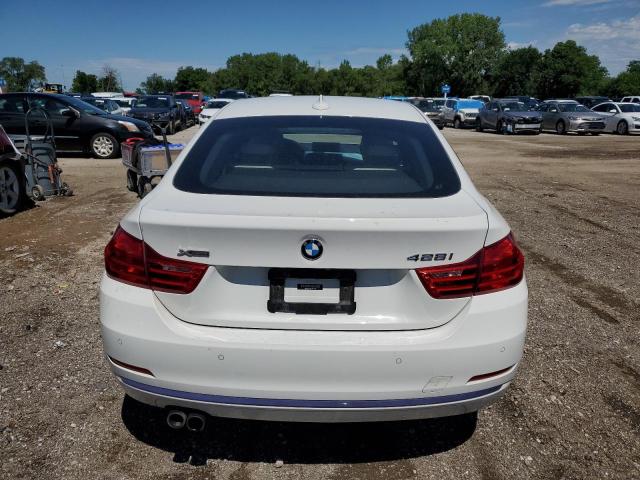 WBA4A7C5XFD415338 - 2015 BMW 428 XI GRAN COUPE WHITE photo 6