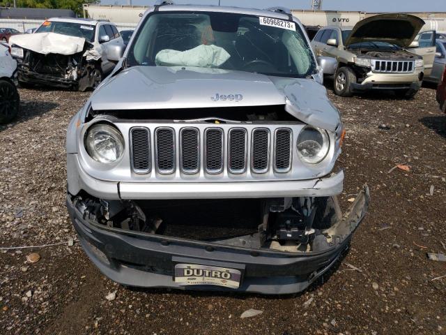 ZACCJADT7FPB31773 - 2015 JEEP RENEGADE LIMITED SILVER photo 5