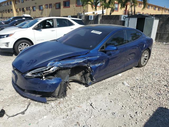 5YJSA1E18HF231187 - 2017 TESLA MODEL S 蓝色 照片 1