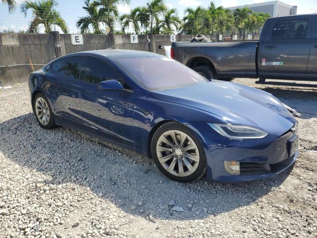 5YJSA1E18HF231187 - 2017 TESLA MODEL S 蓝色 照片 4