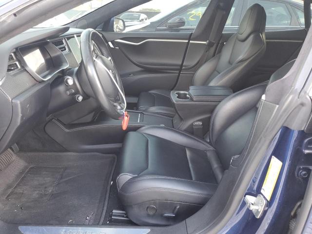 5YJSA1E18HF231187 - 2017 TESLA MODEL S 蓝色 照片 7