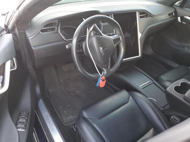 5YJSA1E18HF231187 - 2017 TESLA MODEL S 蓝色 照片 8