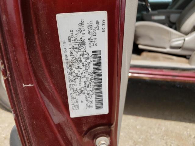 5TBBT44113S364321 - 2003 TOYOTA TUNDRA ACCESS CAB SR5 MAROON photo 12