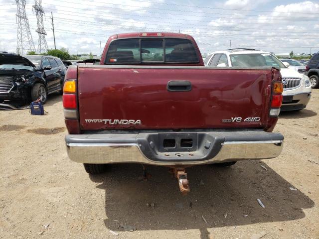 5TBBT44113S364321 - 2003 TOYOTA TUNDRA ACCESS CAB SR5 MAROON photo 6