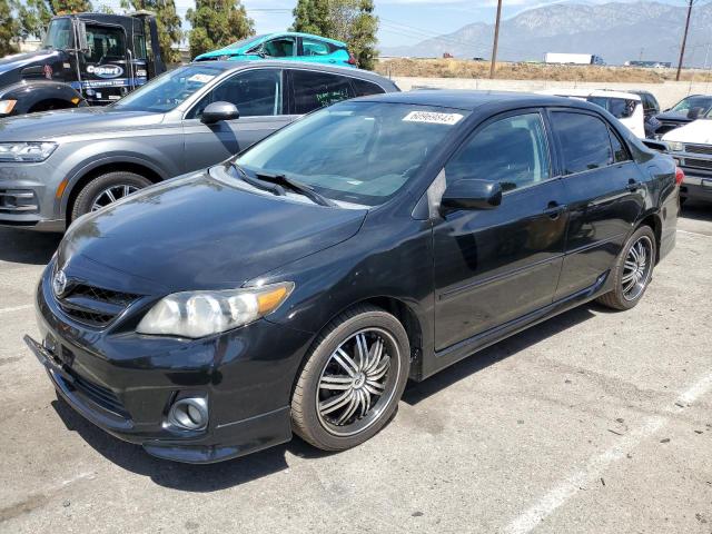 2T1BU4EE2BC704279 - 2011 TOYOTA COROLLA BASE BLACK photo 1