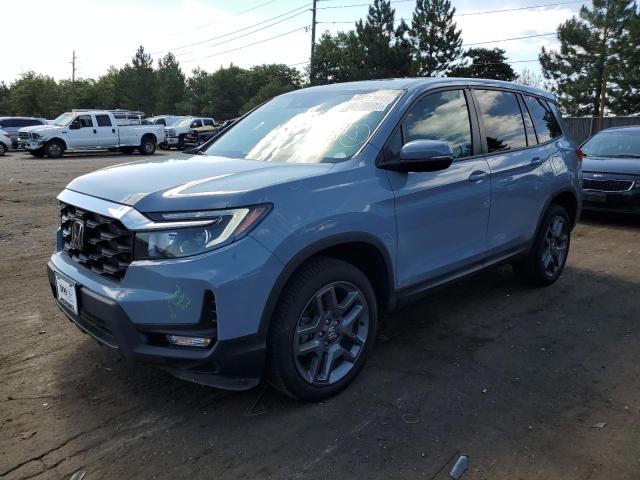 5FNYF8H53NB020879 - 2022 HONDA PASSPORT EXL BLUE photo 1
