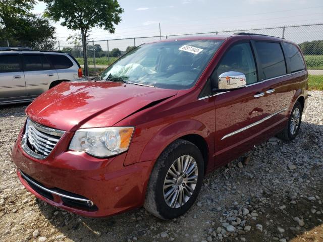 2C4RC1CG1ER198470 - 2014 CHRYSLER TOWN & COU TOURING L RED photo 1