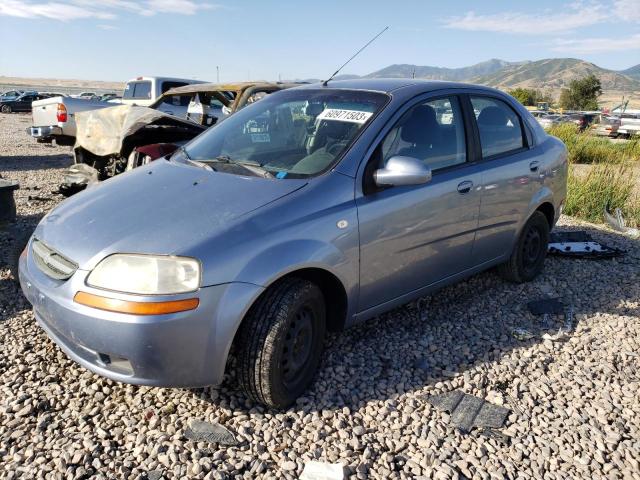 KL1TD56656B649338 - 2006 CHEVROLET AVEO BASE BLUE photo 1