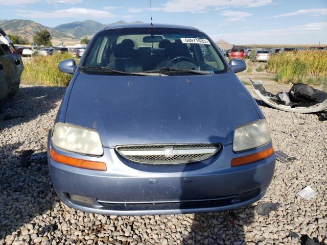 KL1TD56656B649338 - 2006 CHEVROLET AVEO BASE BLUE photo 5