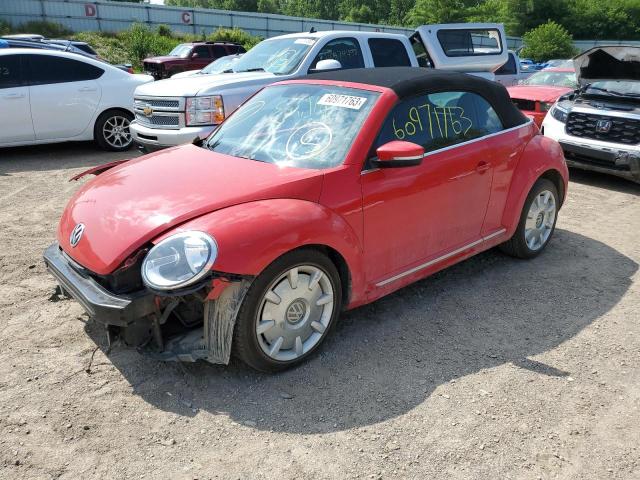 3VW5P7AT8DM803402 - 2013 VOLKSWAGEN BEETLE RED photo 1