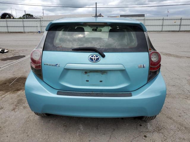 JTDKDTB32D1049495 - 2013 TOYOTA PRIUS C BLUE photo 6