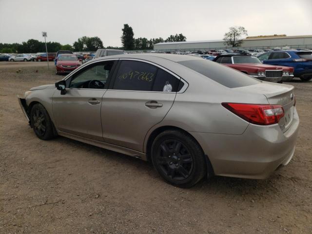 4S3BNAA65G3039677 - 2016 SUBARU LEGACY 2.5I BEIGE photo 2