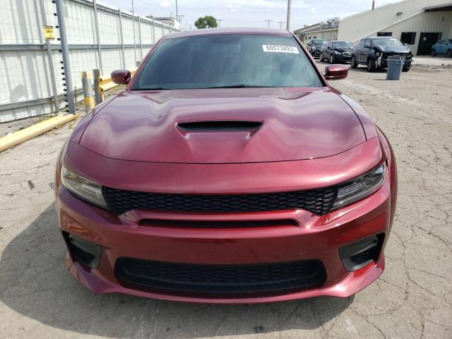 2C3CDXCT9EH303172 - 2020 DODGE CHARGER SC R/T BURGUNDY photo 5