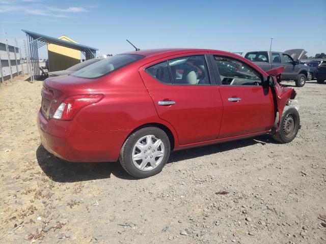 3N1CN7AP1CL809908 - 2012 NISSAN VERSA S RED photo 3